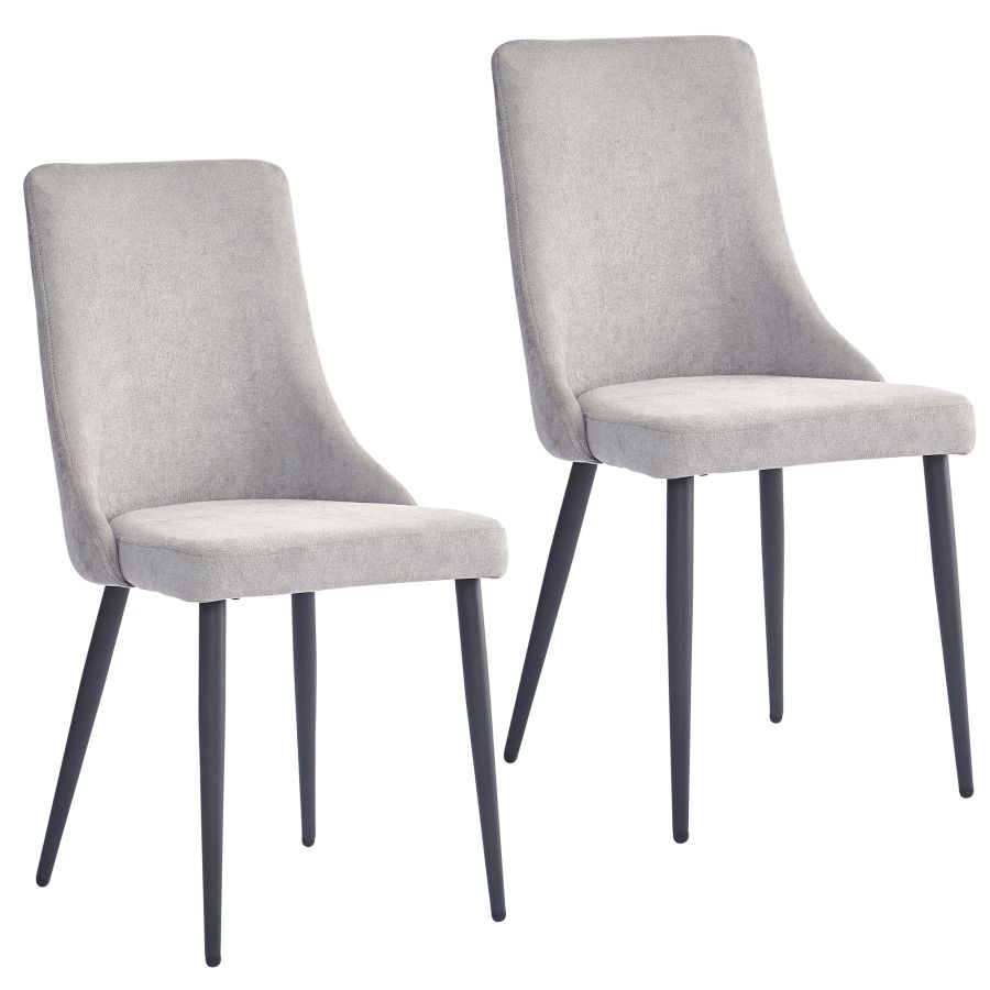 Venice Side Chair, Set Of 2 In Grey And Black - Image 4