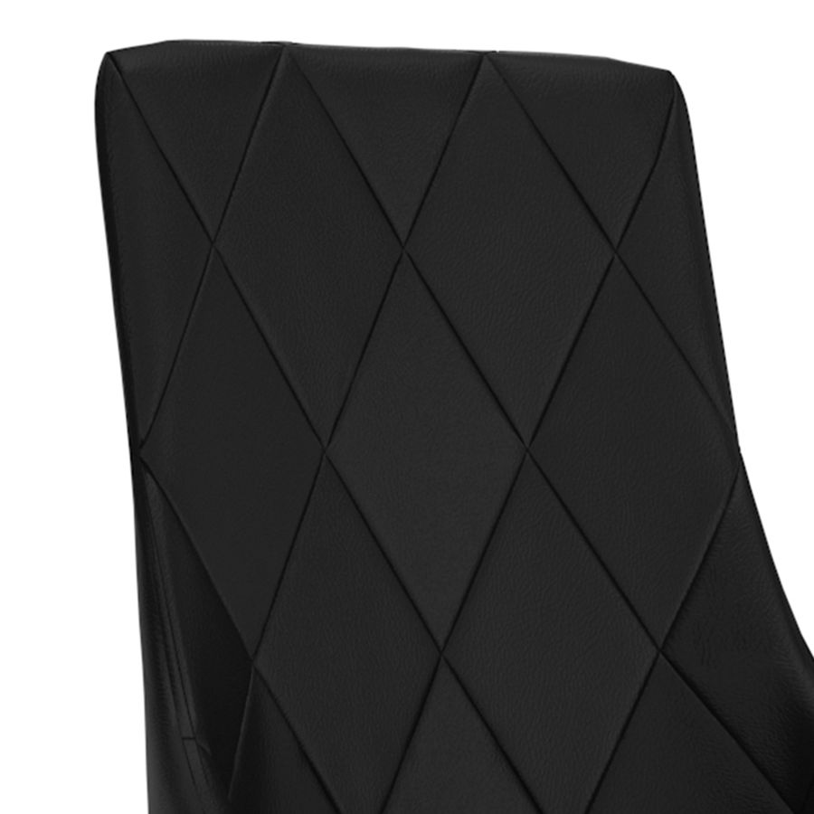 Antoine Side Chair, Set Of 2 In Black And Aged Gold - Image 4