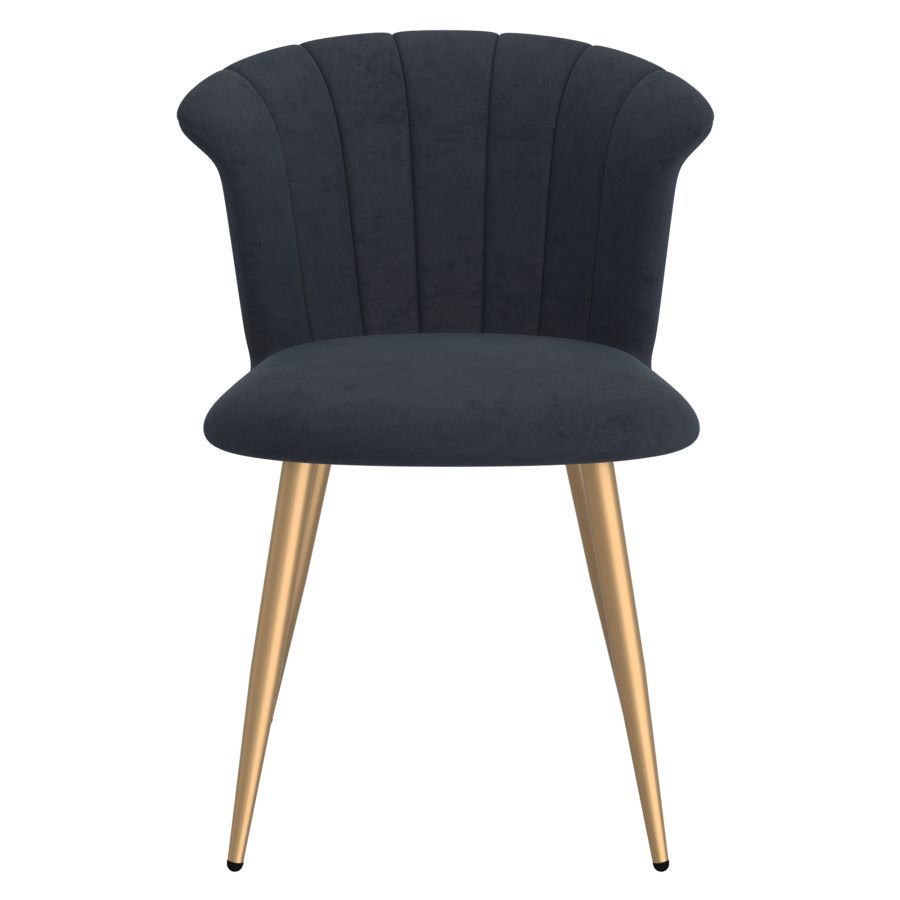Orchid Side Chair, Set of 2 in Black and Gold - Image 6