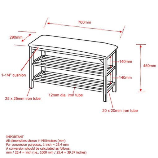 Alternative view of Foster 2-Tier Bench In Black And Chrome