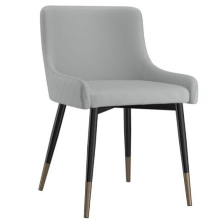 Xander Side Chair, Set Of 2 In Light Grey And Black