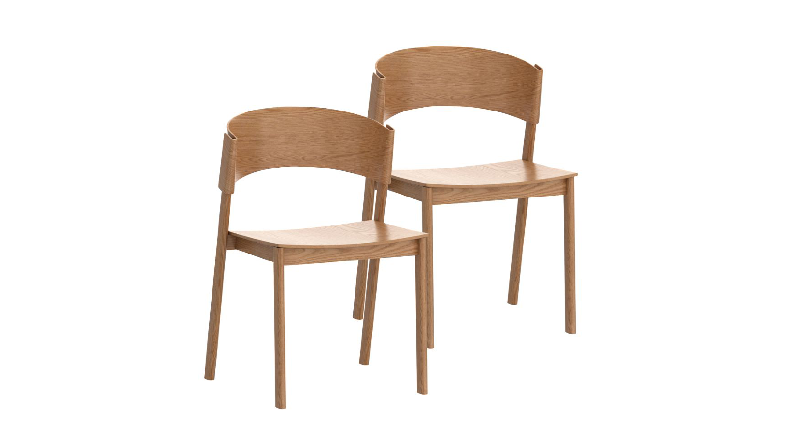 Elias-Contract Grade Chair, Set of 2 in Natural