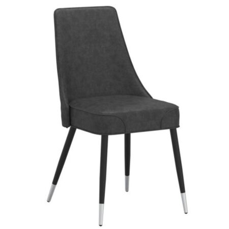 Silvano Side Chair, Set of 2 in Vintage Grey and Black