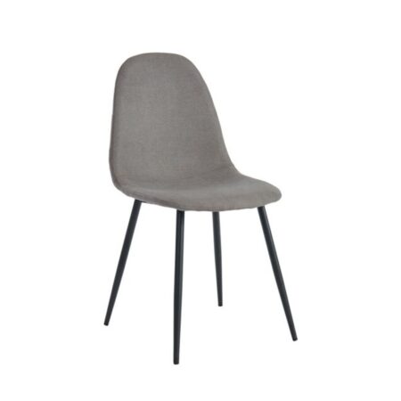 Olly Side Chair, Set of 4 in Grey and Black
