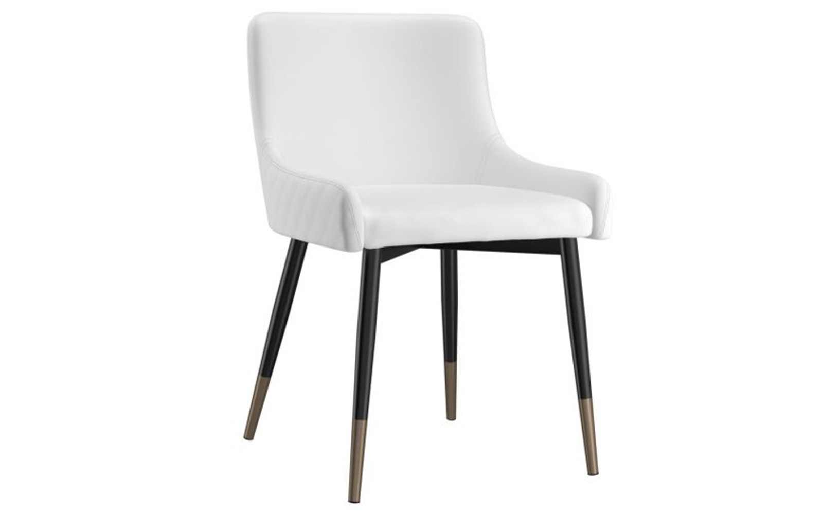 Xander Side Chair, Set Of 2 In White And Black