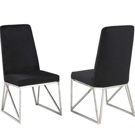 Dining Chair, Set Of 2 - Black
