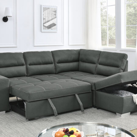 Alternative view of T1225 Sectional With Sofa bed