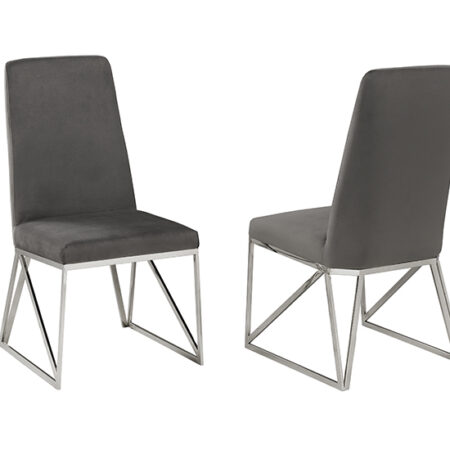 Dining Chair, Set Of 2 - Grey