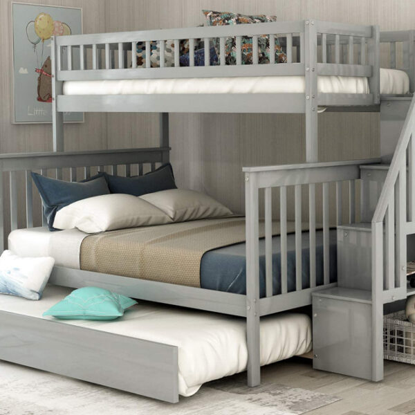 T2594 Grey Bunk Bed