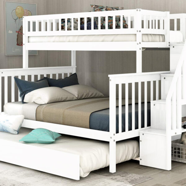T2594 White Bunk Bed