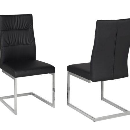 Dining Chair, Set Of 2 - Black