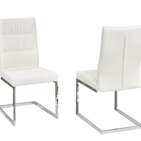 Dining Chair, Set Of 2 - White
