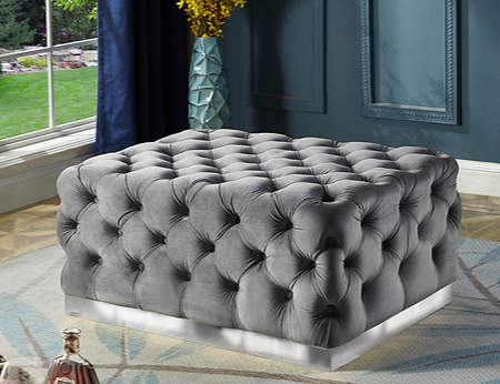 Alternative view of Ottoman (Grey Velvet)IF 6265