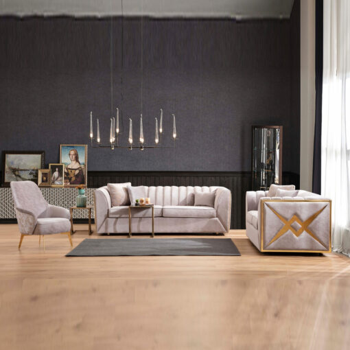 Velar Silver Sofa