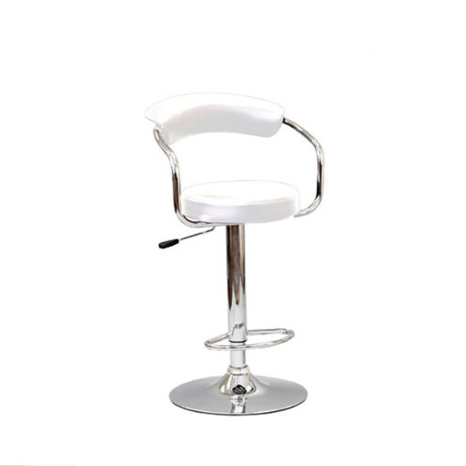 Alternative view of Bar Stool (White PU) ST-7500-W Set of 2