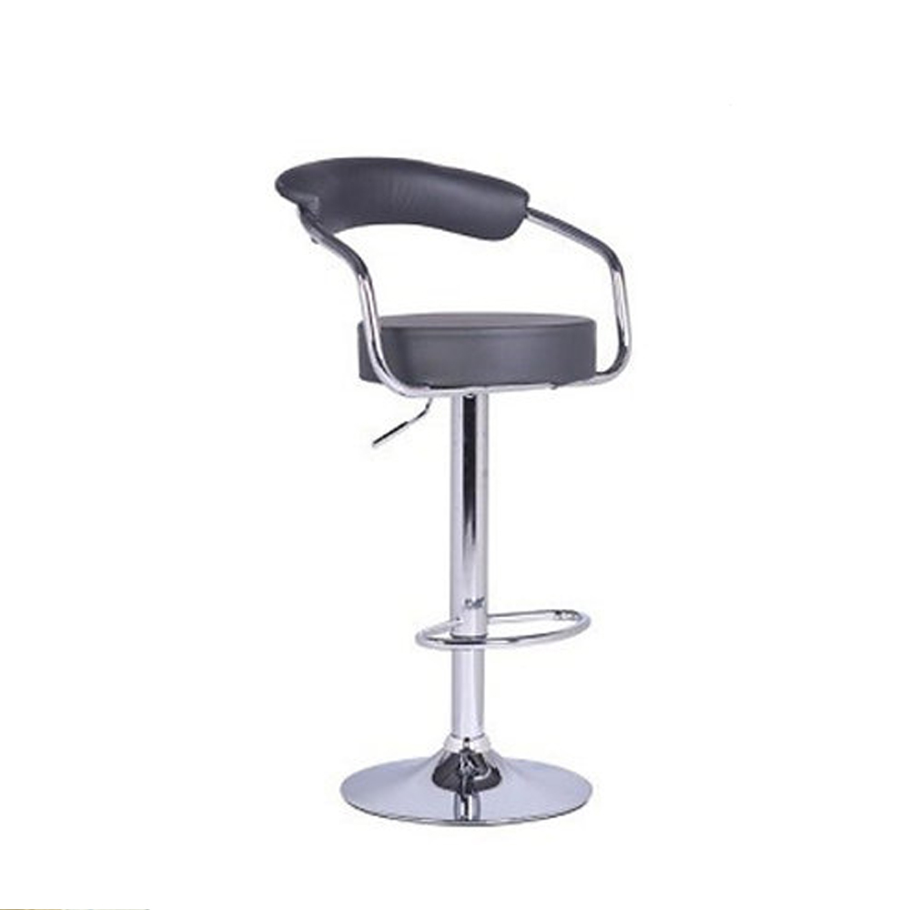 Bar Stool (Grey PU)ST-7500-G Set of 2 - Image 2