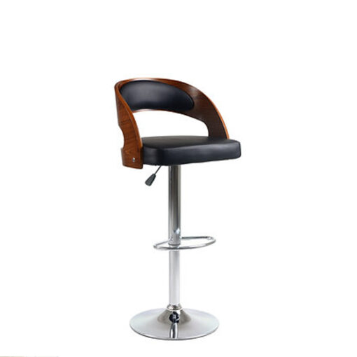 Alternative view of Bar Stool (Black PU)ST-7505