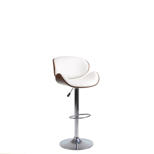 Alternative view of Bar Stool (White PU)  ST-7511 Set of 2