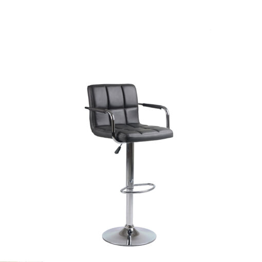Alternative view of Bar Stool (Grey PU) ST-7734 Set of 2