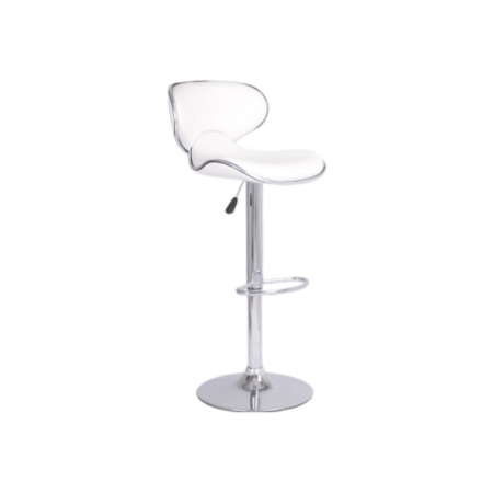 Bar Stool (White PU) ST-7703 Set of 2