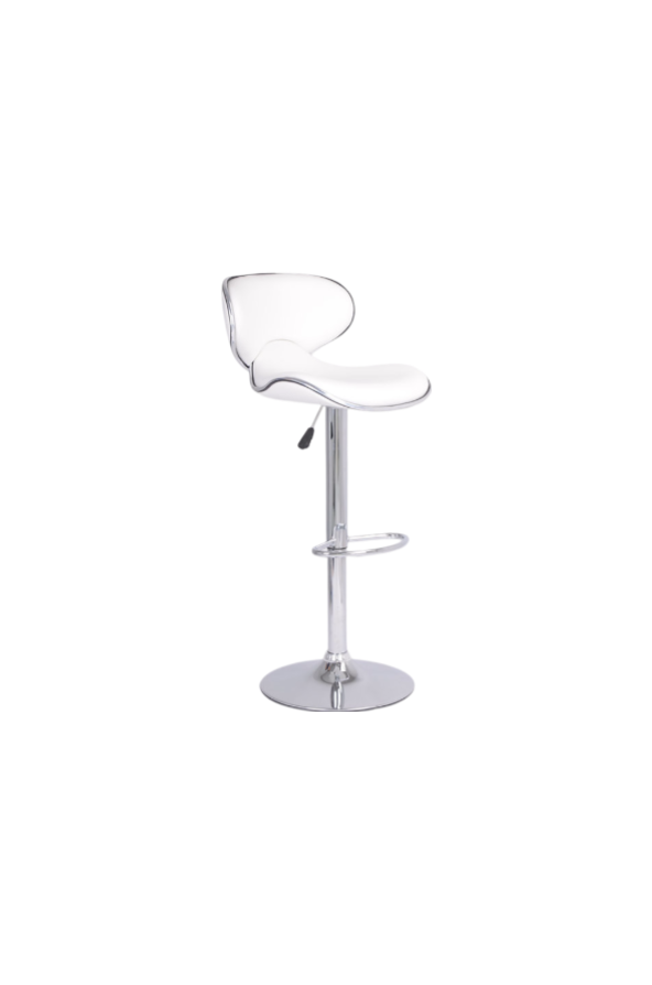 Bar Stool (White PU) ST-7703 Set of 2