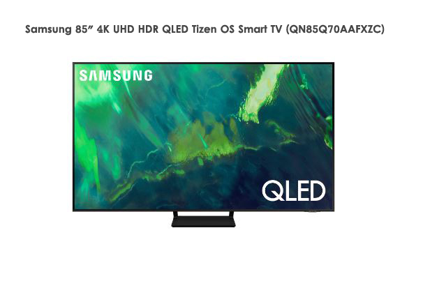 Samsung 85″ 4K UHD HDR QLED Tizen OS Smart TV (QN85Q70AAFXZC)