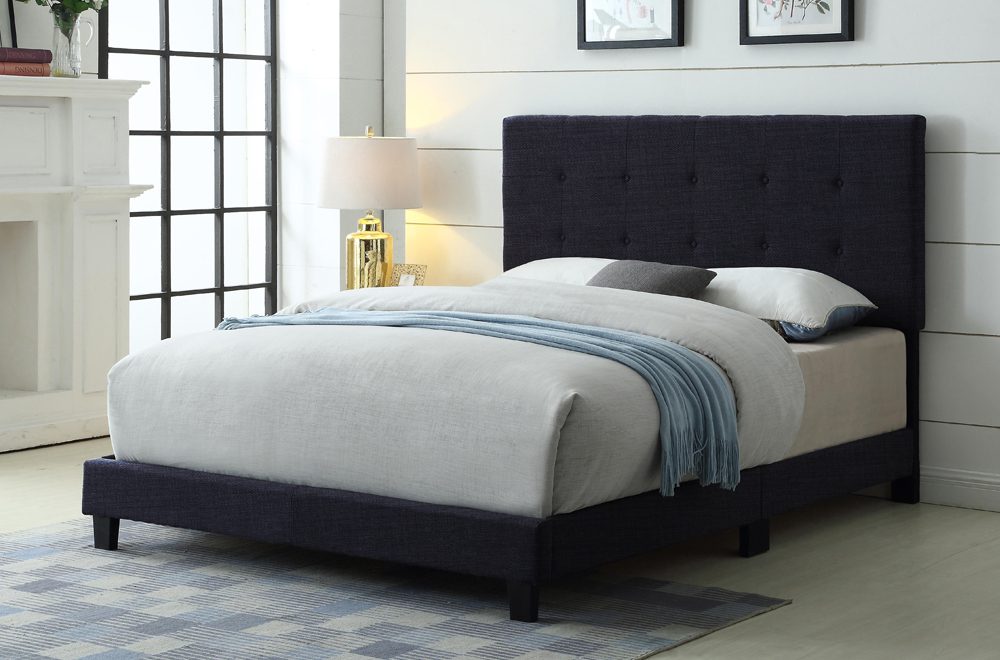 T2113 Double Size Bed Blue