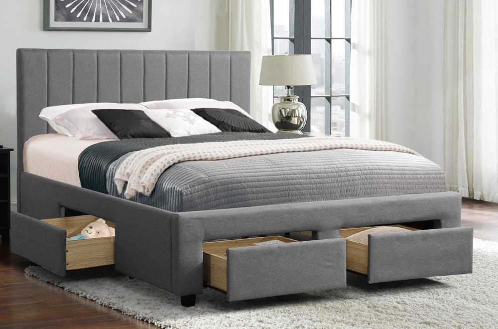 T2157 Double Size Platform Bed with Storage