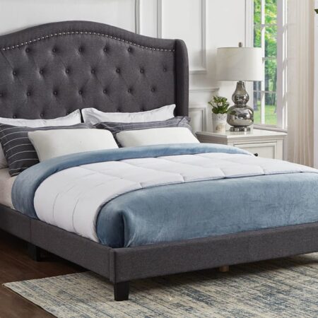T2173 King Size Bed Charcoal