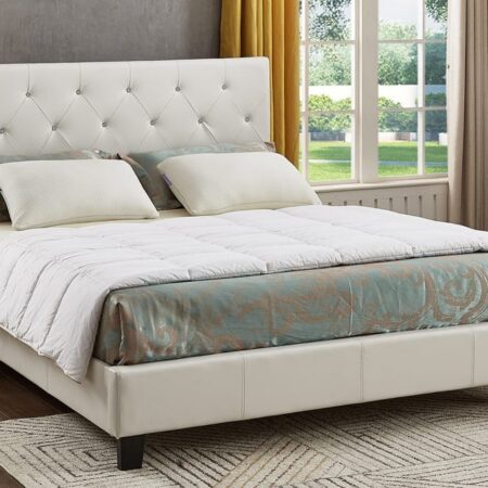 Single Size Bed White T2366