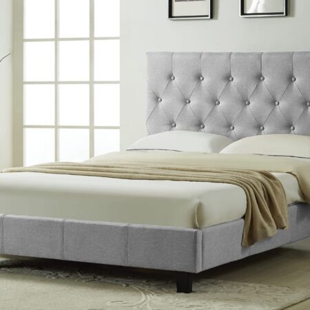 T2366 Queen Size Bed Grey