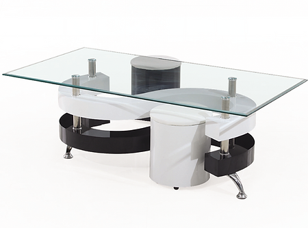 Coffee Table & 2 Stool Set