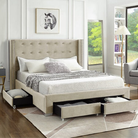 Alternative view of IF-5322 King Size Bed