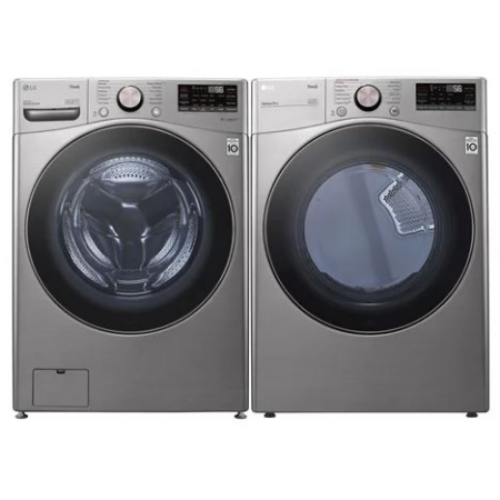 Alternative view of LG WM3850HVA & DLEX3850VLG Washer Dryer