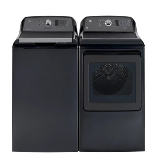 GE GTW680BMRDG Top Load Washer GE GTD65EBMRDG Electric Dryer