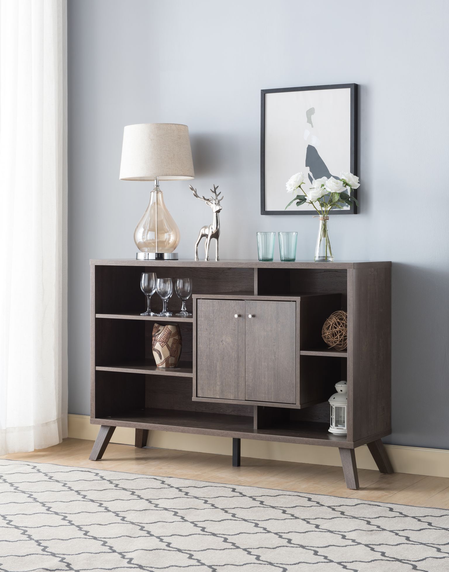 Buffet/Server - Walnut Oak - Image 3