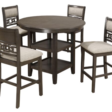 Alternative view of 5 Piece Counter Height  Set  - GREY