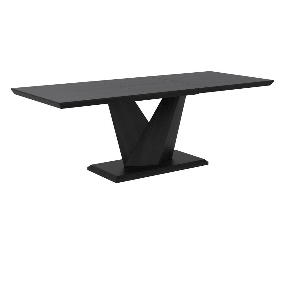 Eclipse Dining Table w/Extension in Black - Image 7