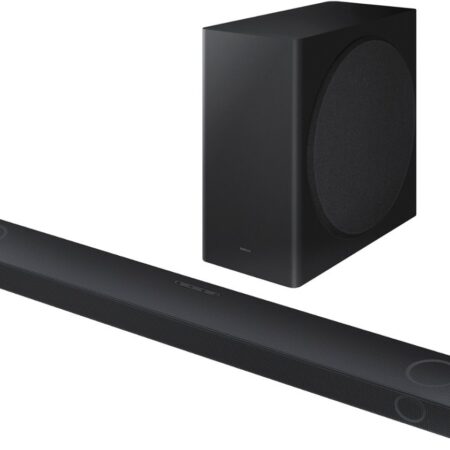 Alternative view of Samsung - Q-series 5.1.2 ch Wireless Dolby Atmos Soundbar w/ Q Symphony - Black