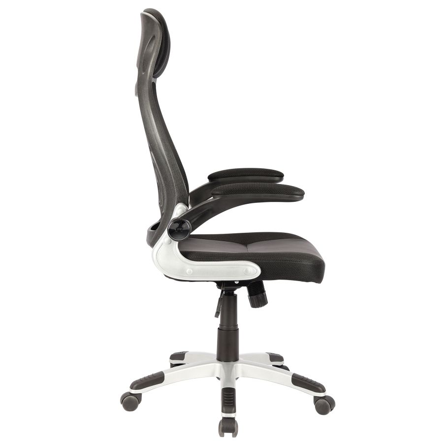Figo Office Chair in Grey and Black - Image 5