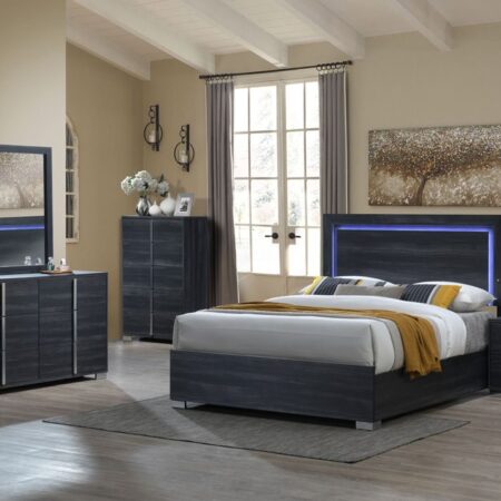 8pc Bedroom Set with 10 inch memory foam
