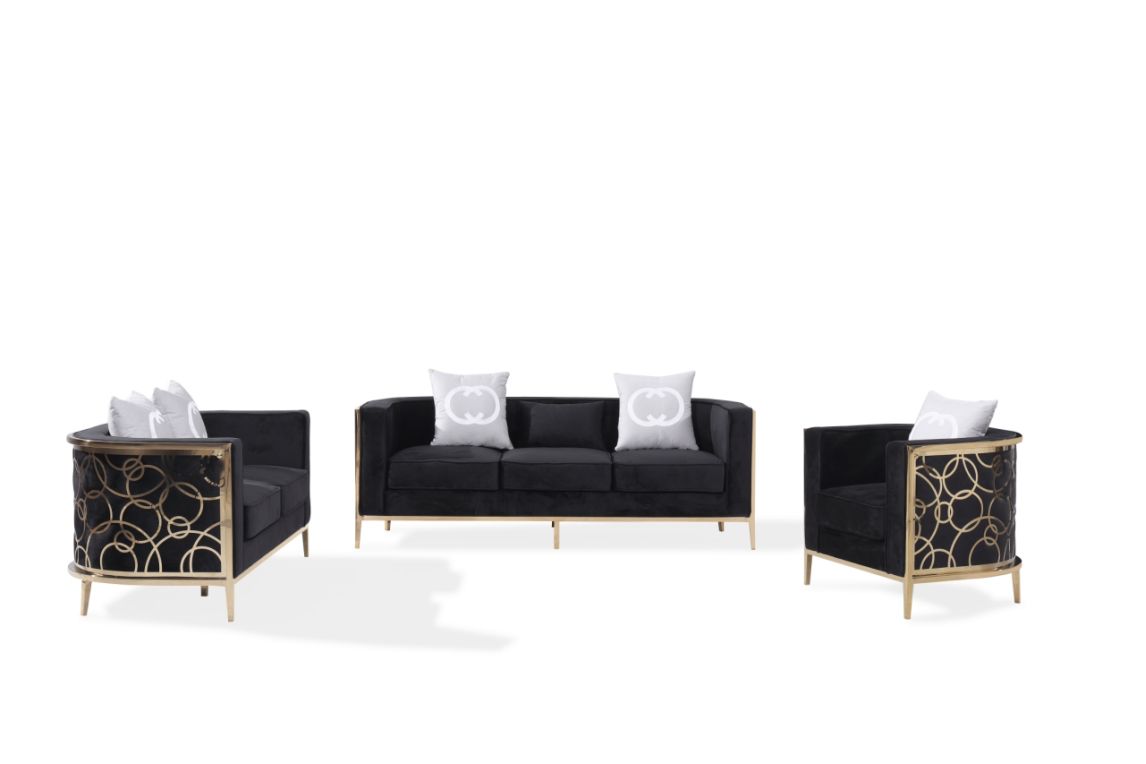 Eros 3pc sofa set