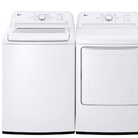 LG WT6105CW & DLE6100W Washer Dryer