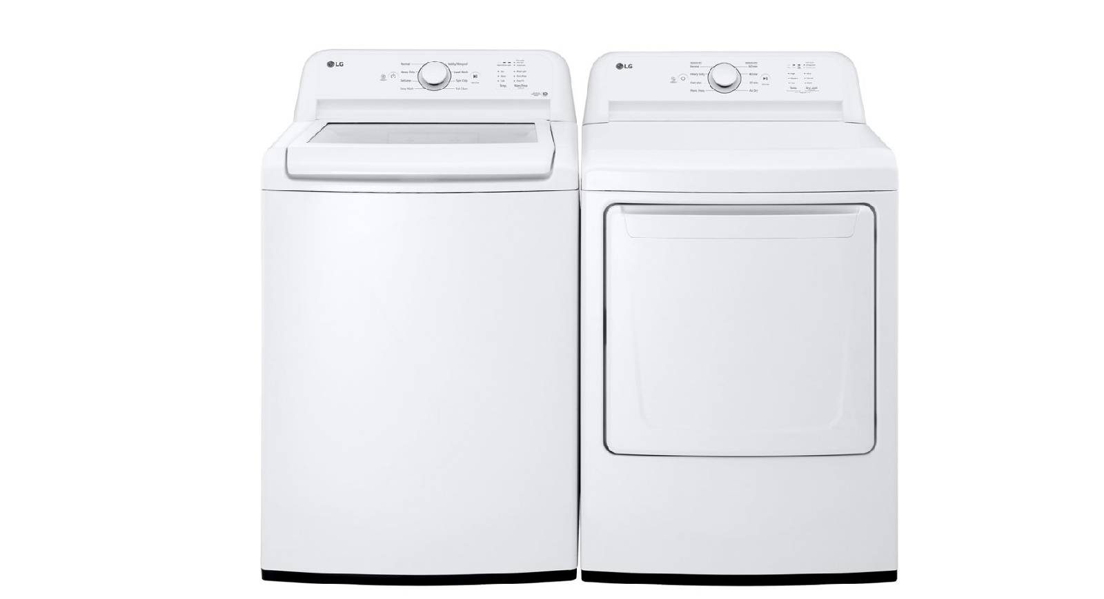 LG WT6105CW & DLE6100W Washer Dryer