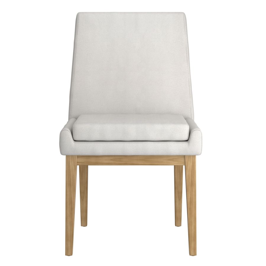 Cortez Dining Chair, Set of 2, in Beige Fabric and Natural - Image 5