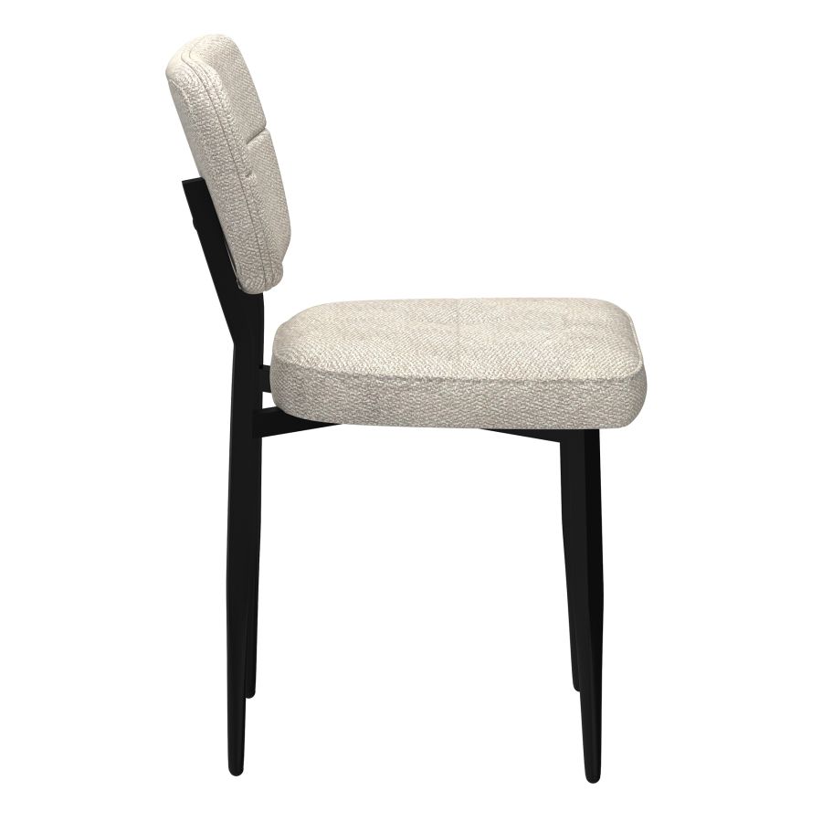 Zeke Dining Chair, Set of 2, in Beige and Black - Image 6