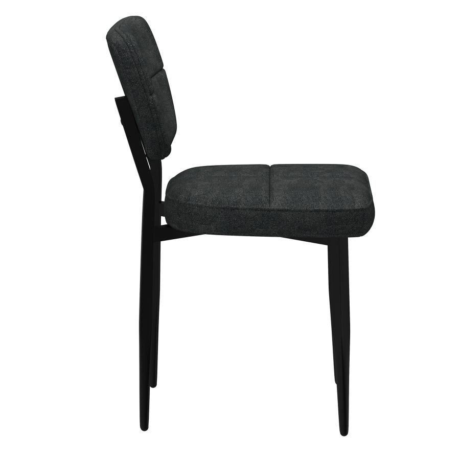 Zeke Dining Chair, Set of 2, in Charcoal and Black - Image 6