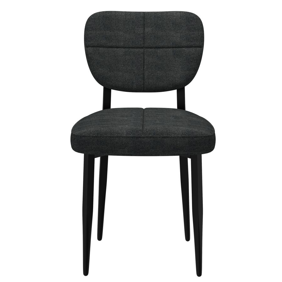 Zeke Dining Chair, Set of 2, in Charcoal and Black - Image 5
