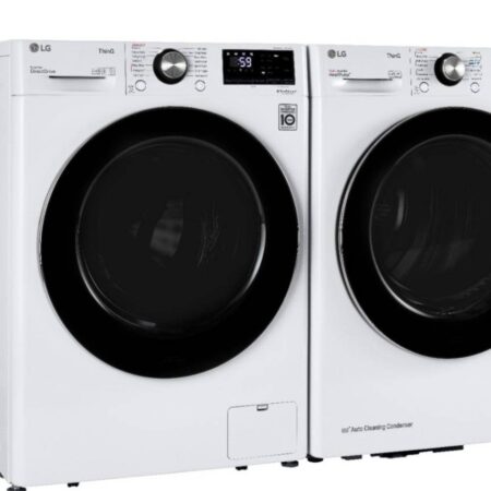 LG WM1455HWA & DLHC1455W Washer Dryer