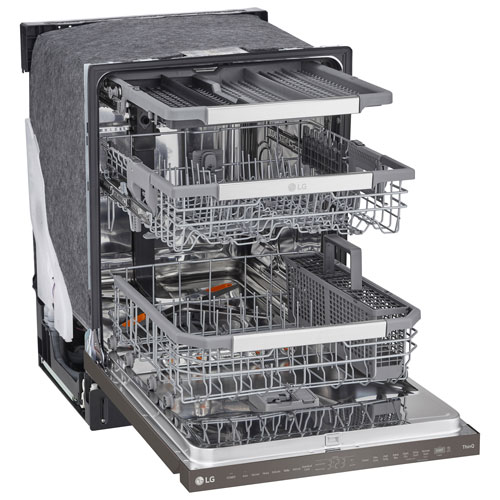 LG 24" 44dB Built-In Dishwasher with Stainless Steel Tub & Third Rack - Image 7